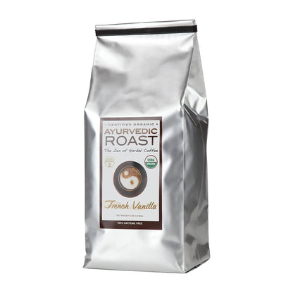 Ayurvedic Roast - Organic Coffee Substitute, Caffeine Free Grain Coffee with Barley Chicory Ashwagandha Brahmi - French Vanilla-6