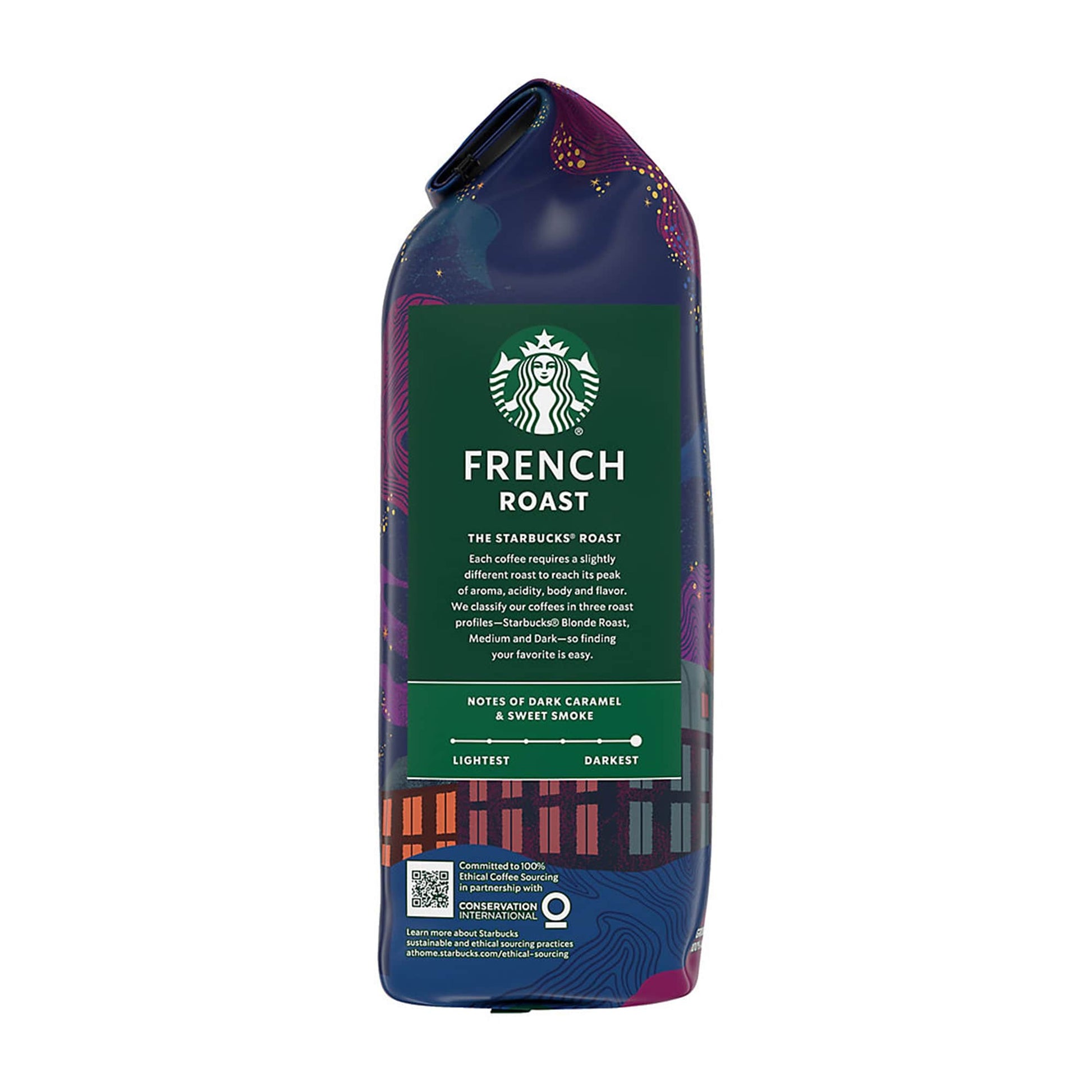 café: Café en grains entiers torréfié foncé STARBUCKS FRENCH ROAST?, 40 oz - le sable vert