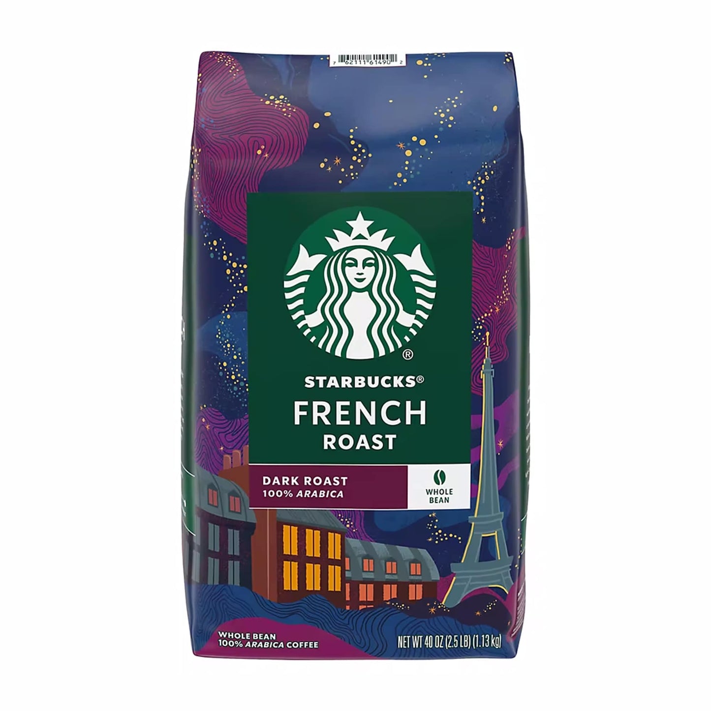 café: Café en grains entiers torréfié foncé STARBUCKS FRENCH ROAST?, 40 oz - le sable vert