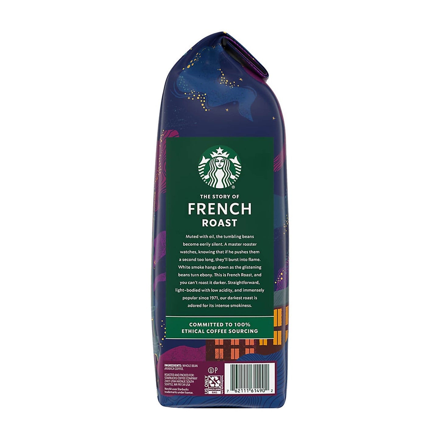 café: Café en grains entiers torréfié foncé STARBUCKS FRENCH ROAST?, 40 oz - le sable vert