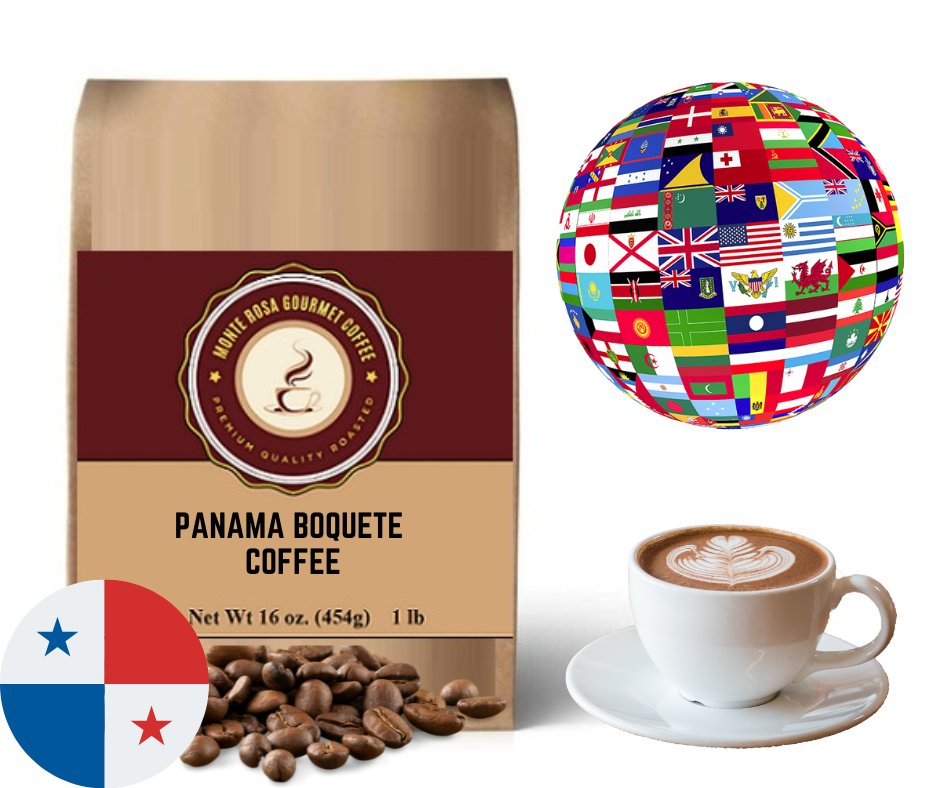 café gourmet de MONT ROSE: café Boquete Panama - le sable vert