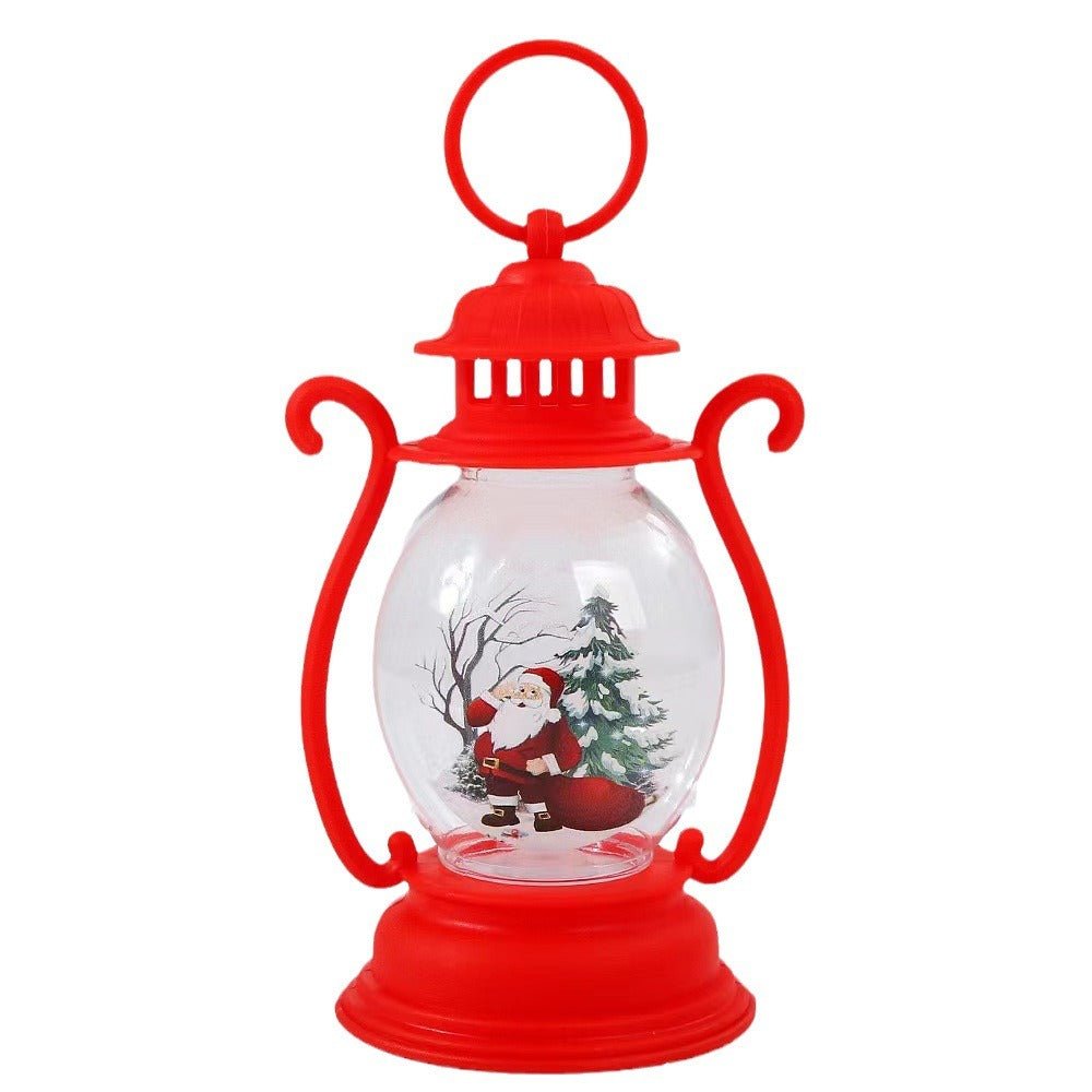 Christmas Decorations Luminous Children's Handheld Creative Small Oil Lamp Desktop Ornament New Decoration Props Hanging - le sable vert