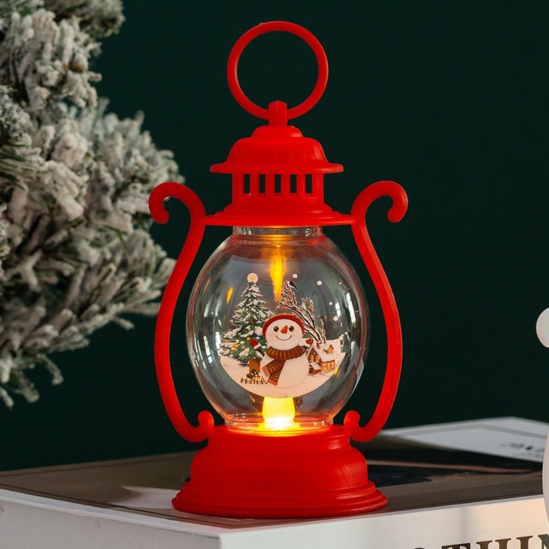 Christmas Decorations Luminous Children's Handheld Creative Small Oil Lamp Desktop Ornament New Decoration Props Hanging - le sable vert