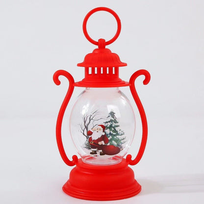 Christmas Decorations Luminous Children's Handheld Creative Small Oil Lamp Desktop Ornament New Decoration Props Hanging - le sable vert