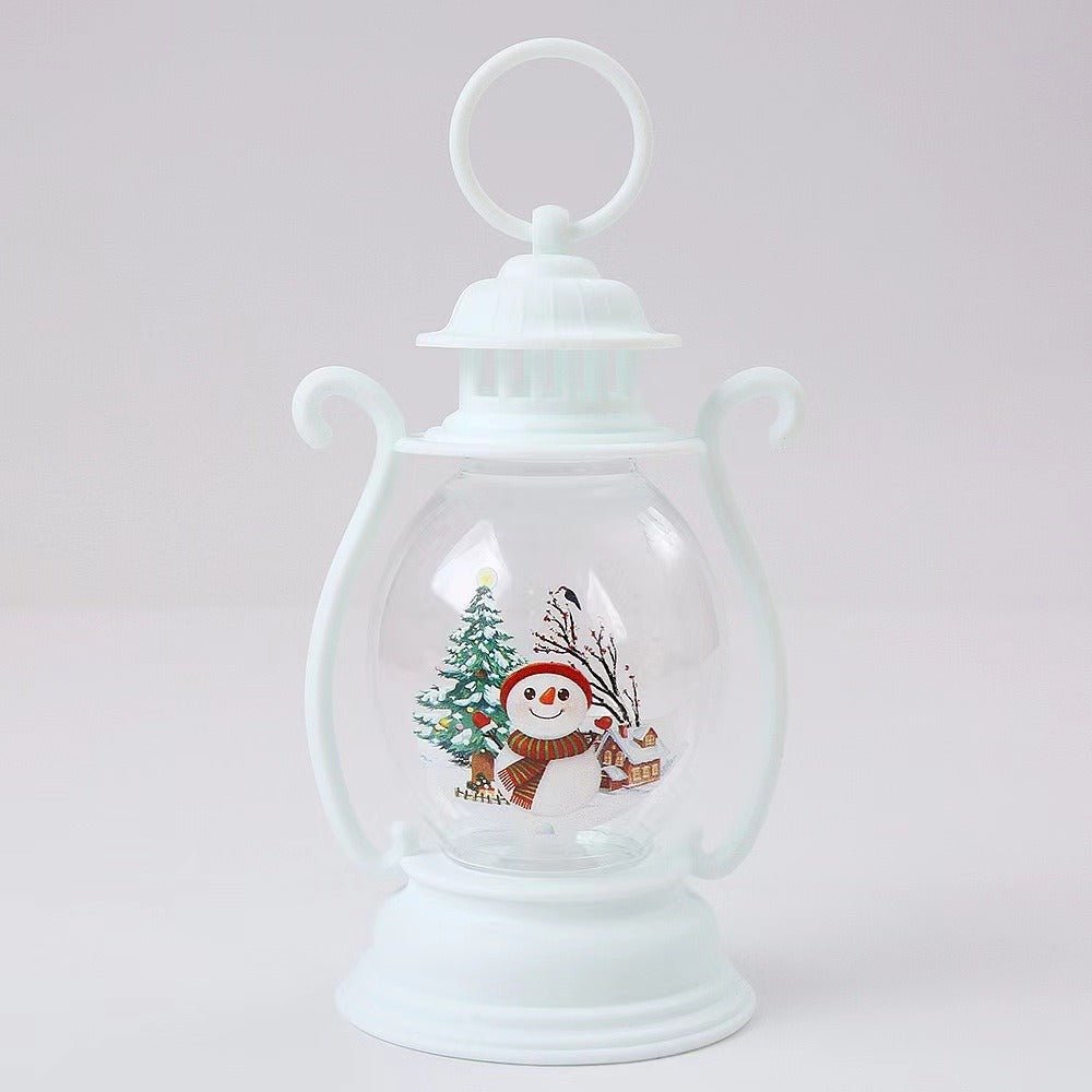 Christmas Decorations Luminous Children's Handheld Creative Small Oil Lamp Desktop Ornament New Decoration Props Hanging - le sable vert