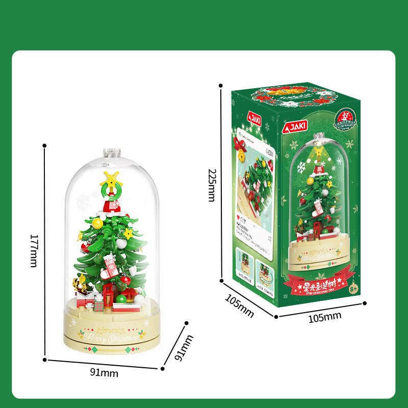 Christmas gift, Christmas tree, music box, assembled building blocks, toys - le sable vert