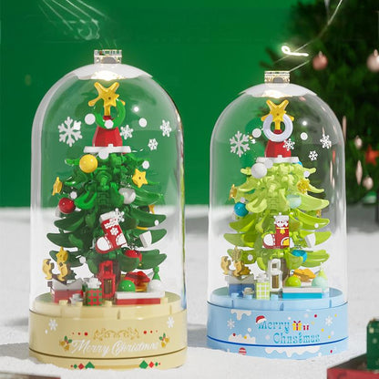 Christmas gift, Christmas tree, music box, assembled building blocks, toys - le sable vert