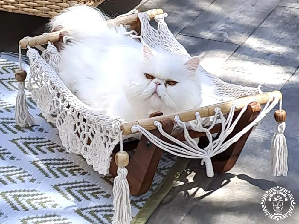 Hamac pour chat écru