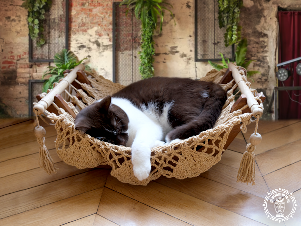 Hamac pour chat taupe