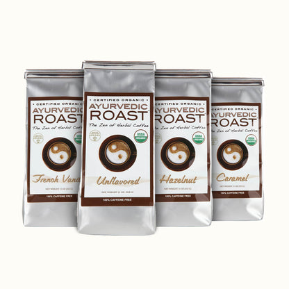 Ayurvedic Roast - Organic Coffee Substitute, Caffeine Free Grain Coffee with Barley Chicory Ashwagandha Brahmi - French Vanilla-5