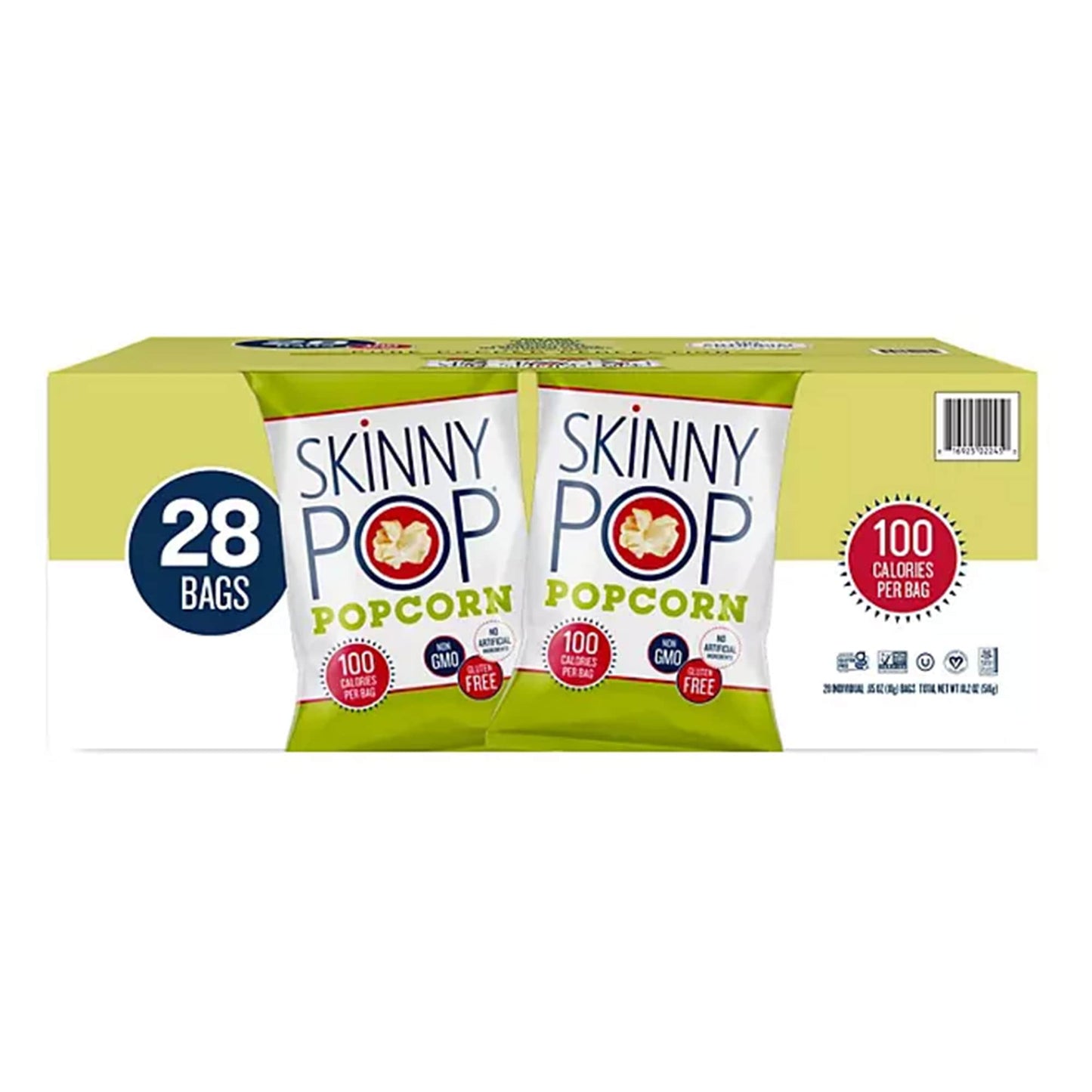 SkinnyPop Original Flavor Popcorn 100 Calorie Bags, 28 ct.-0