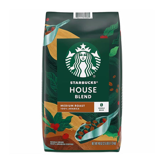 Starbucks House Blend Medium Roast Whole Bean Coffee, 40 oz.-0