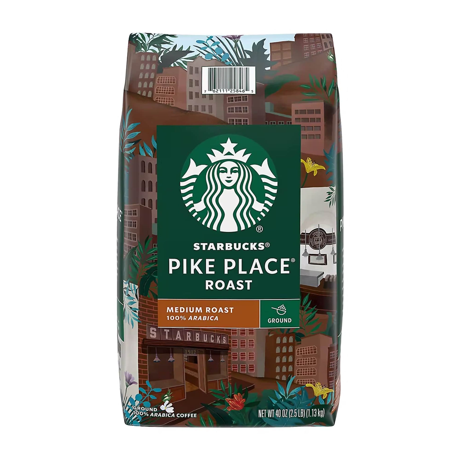 Starbucks Pike Place Roast Medium Roast Ground Coffee, 40 oz.-0