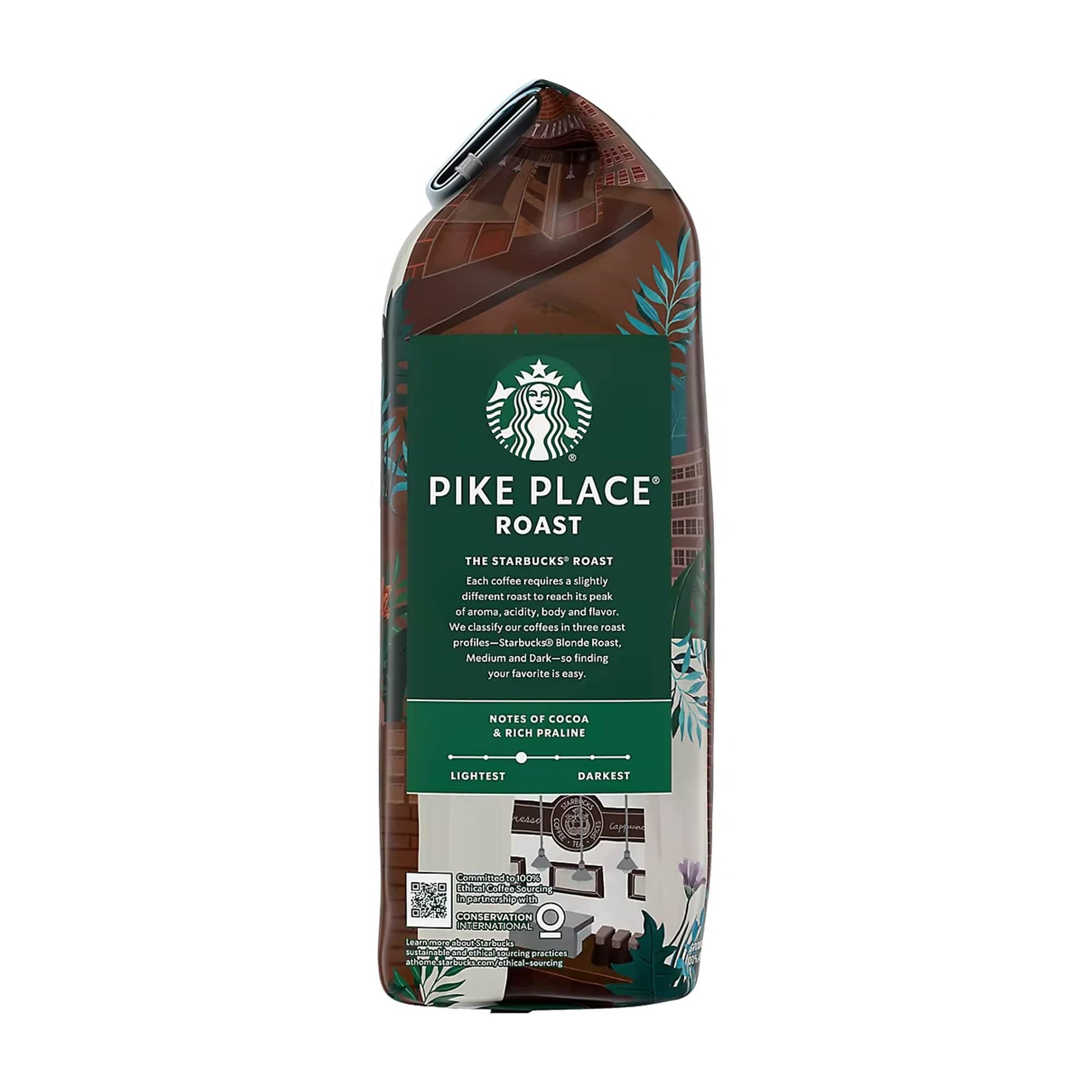 Starbucks Pike Place Roast Medium Roast Ground Coffee, 40 oz.-1