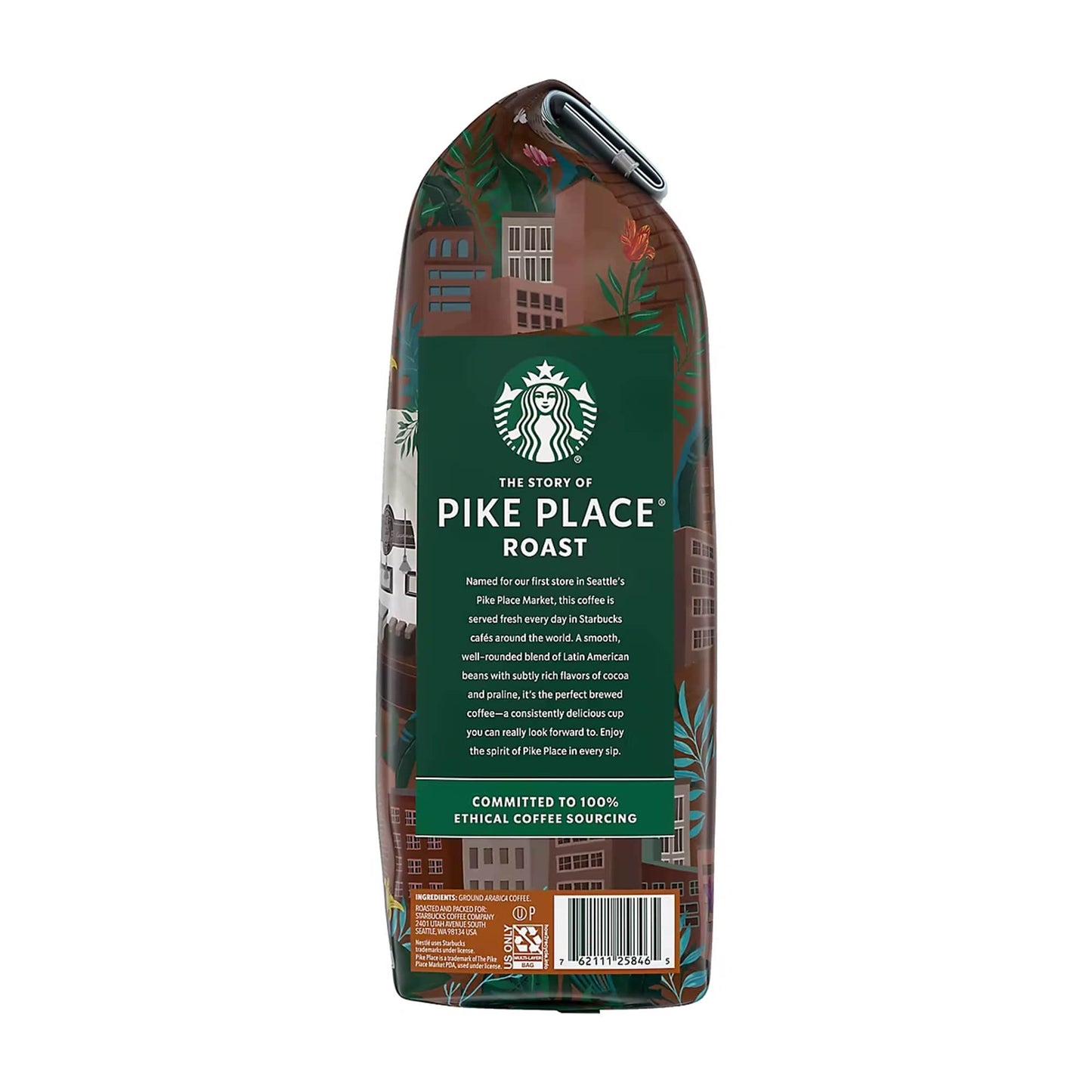 Starbucks Pike Place Roast Medium Roast Ground Coffee, 40 oz.-3