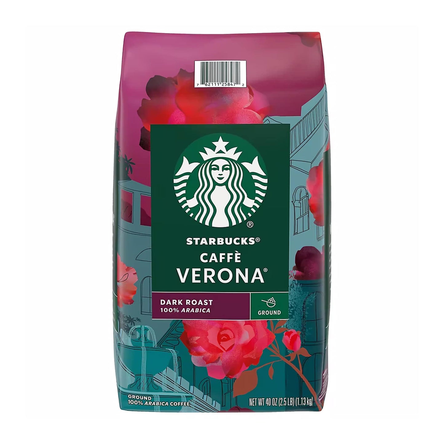 Starbucks Verona Dark Roast Ground Coffee, 40 oz.-0